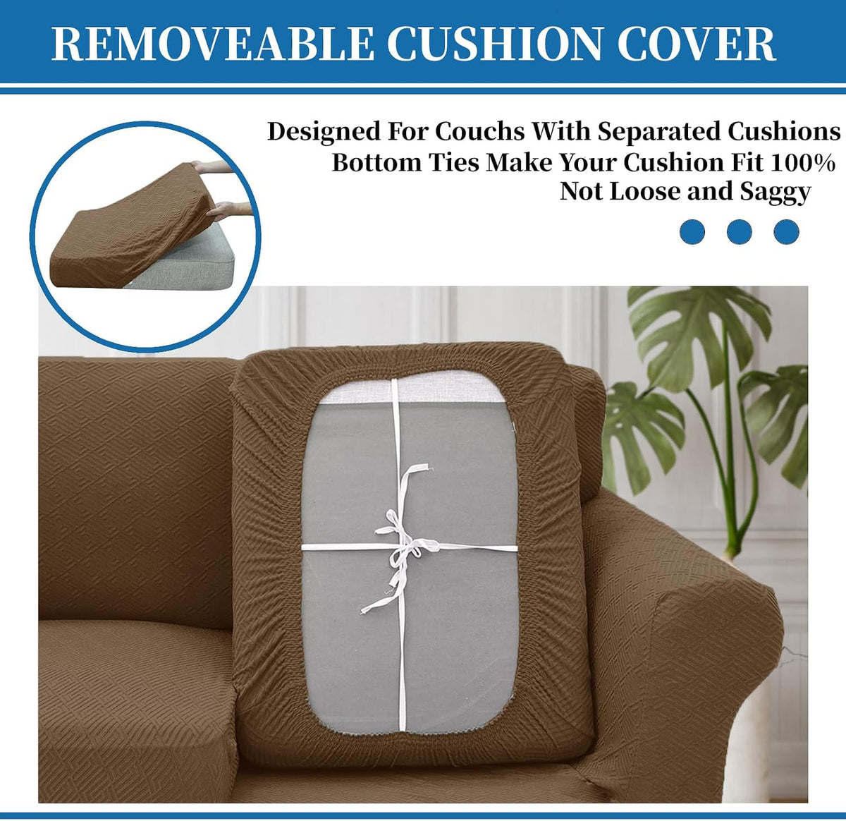 4-Piece Stretch Sofa Cover, Washable Couch Covers for Dog | 71"-91"(3 Cushions),Light Gray（Big Sale),Anti-pilling & Wear-Resistant,Pet Friendly, Washable.Ideal for Living room