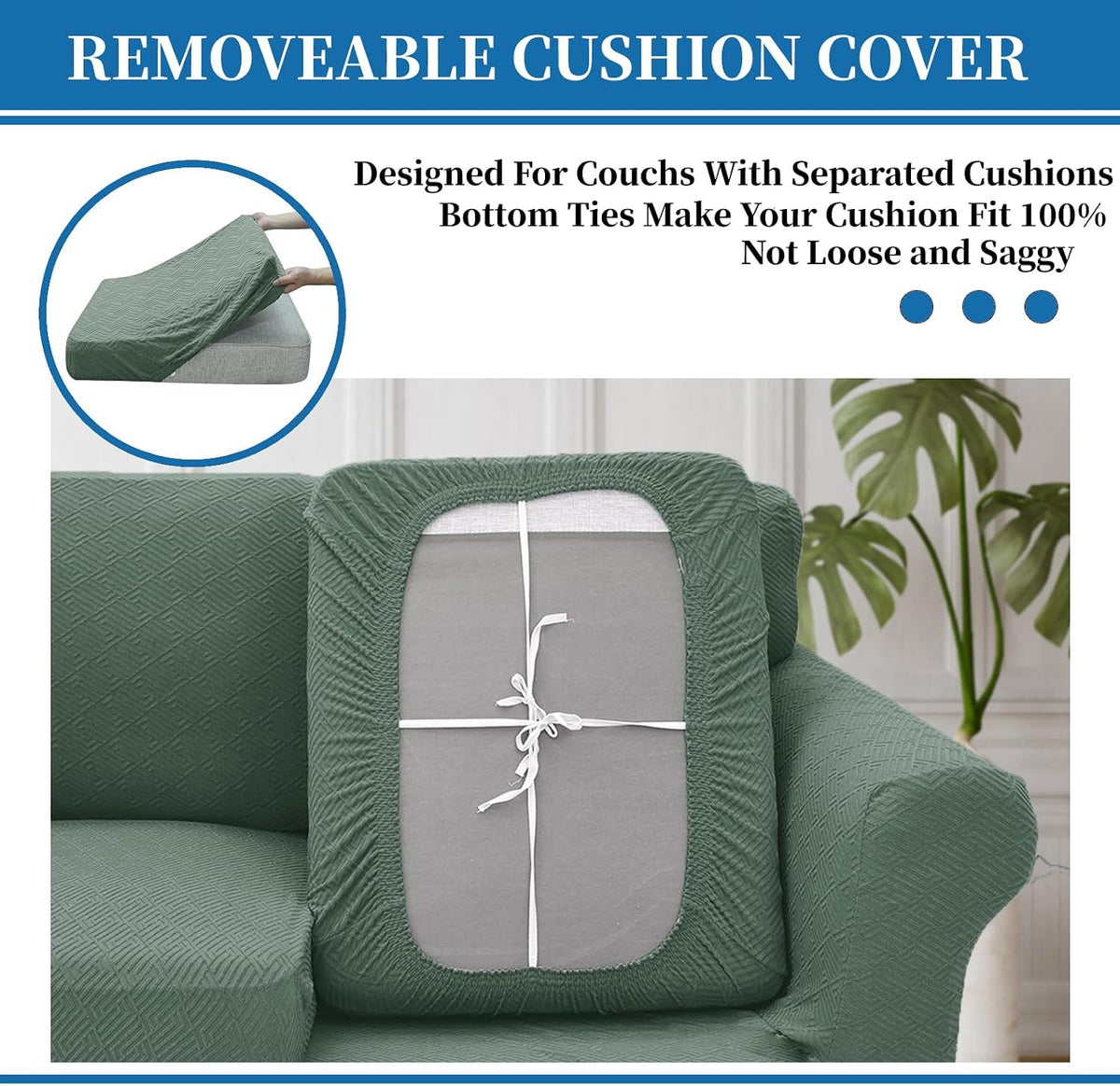 4-Piece Stretch Sofa Cover, Washable Couch Covers for Dog | 71"-91"(3 Cushions),Light Gray（Big Sale),Anti-pilling & Wear-Resistant,Pet Friendly, Washable.Ideal for Living room