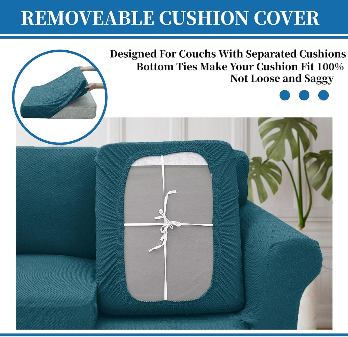 4-Piece Stretch Sofa Cover, Washable Couch Covers for Dog | 71"-91"(3 Cushions),Light Gray（Big Sale),Anti-pilling & Wear-Resistant,Pet Friendly, Washable.Ideal for Living room