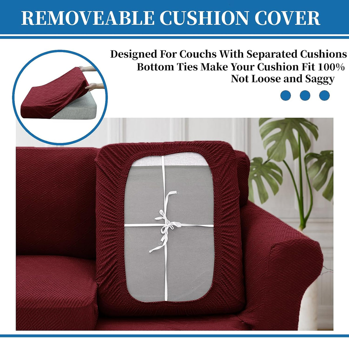 4-Piece Stretch Sofa Cover, Washable Couch Covers for Dog | 71"-91"(3 Cushions),Light Gray（Big Sale),Anti-pilling & Wear-Resistant,Pet Friendly, Washable.Ideal for Living room