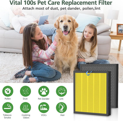 Vital 100S Pet Care Replacement Filter for LEVOIT Vital 100S-P Air Purifier