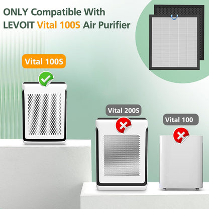 Vital 100S Pet Care Replacement Filter for LEVOIT Vital 100S-P Air Purifier