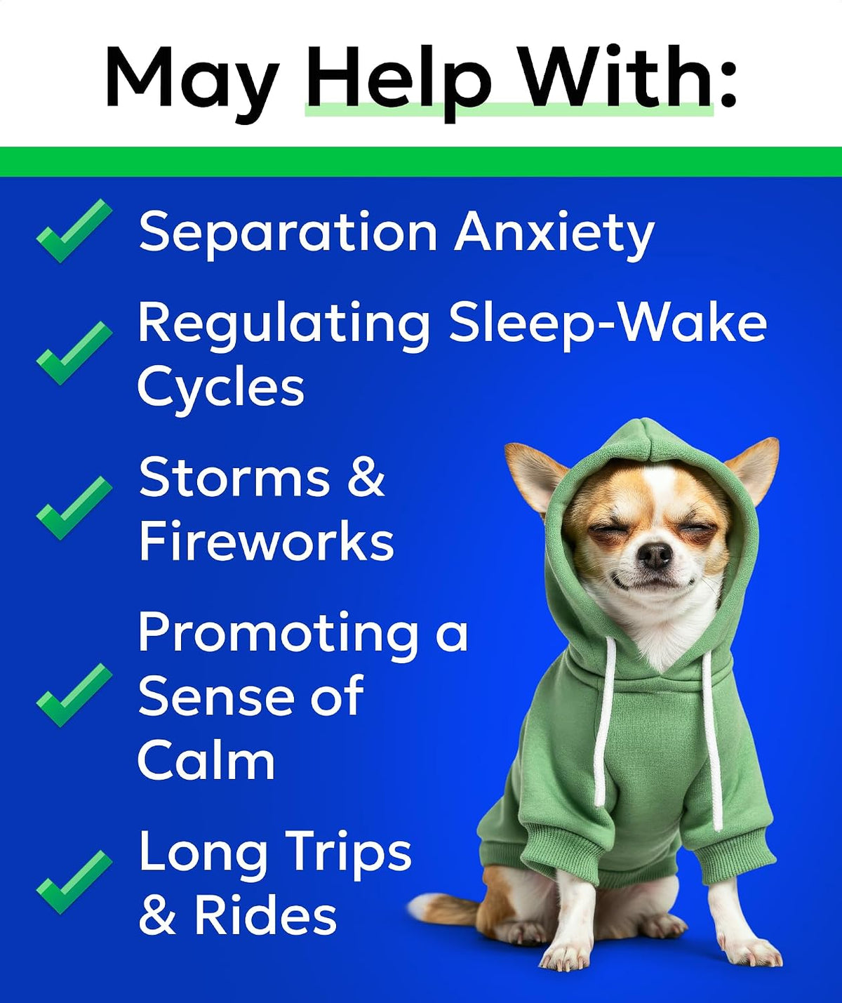 Hemp Dog Calming Chews - Stress, Travel, Anxiety Relief Treats