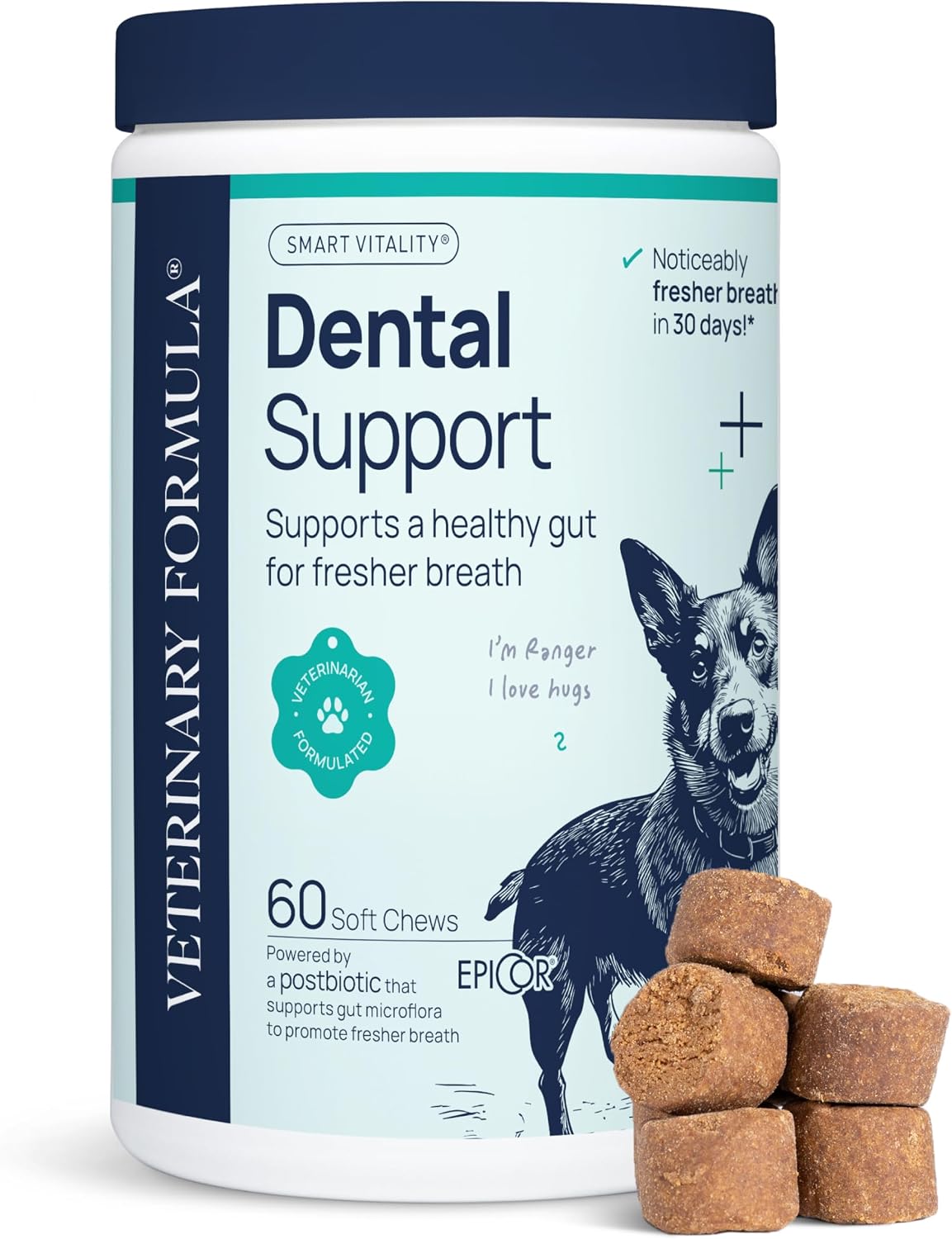 Smart Vitality Dental Support Dog Soft Chews
