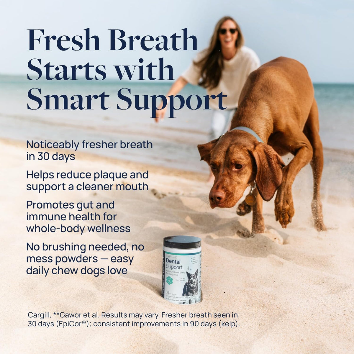 Smart Vitality Dental Support Dog Soft Chews