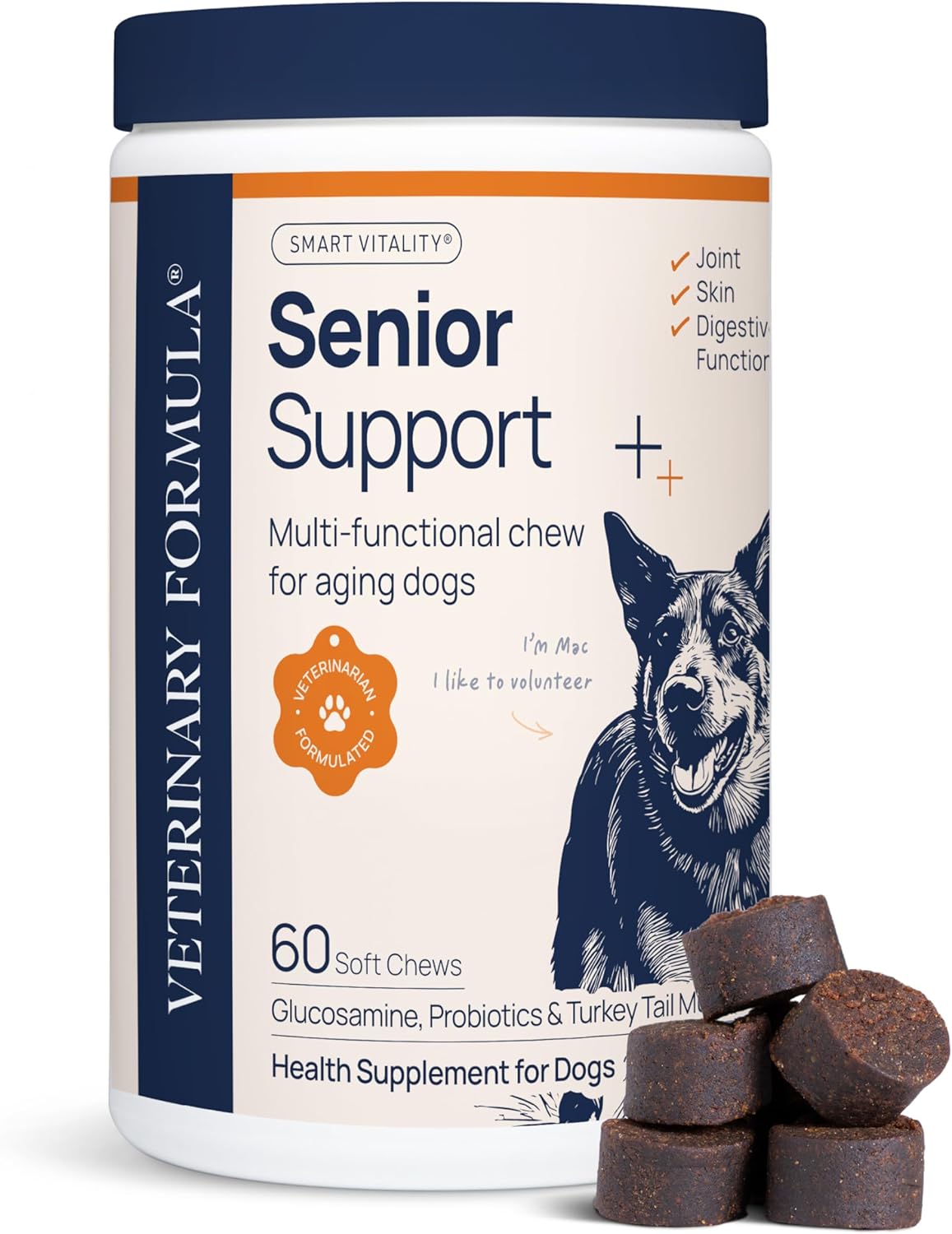 Smart Vitality Dental Support Dog Soft Chews