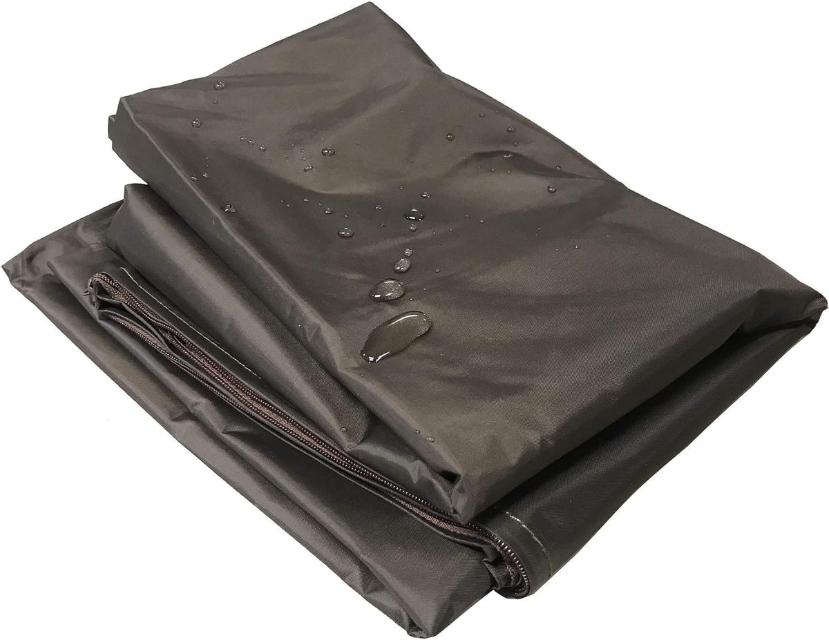 DIY Pet Bed Pillow Brown Microsuede Duvet Cover and Waterproof Internal case for Dog at 40X35X4 Inch - Covers only