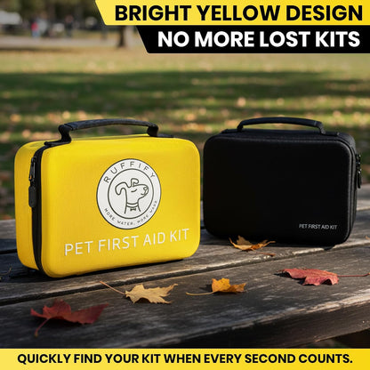 Dog First Aid Kit, Cat and Pet Emergency Kit, Vet Approved, 74 Pcs