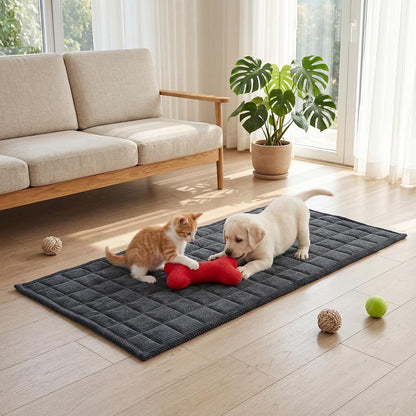 Waterproof Corduroy Dog Couch Cover, 27.6" x 59", Dark Grey