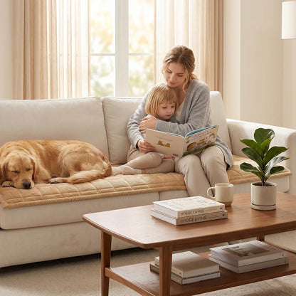 Waterproof Corduroy Dog Couch Cover, 27.6" x 59", Dark Grey