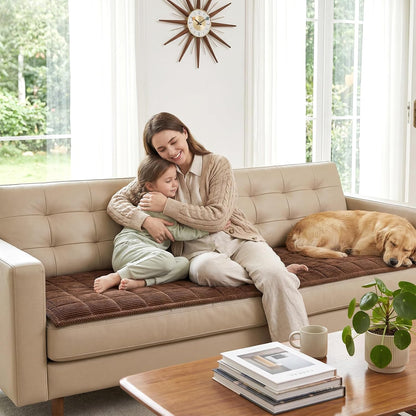 Waterproof Corduroy Dog Couch Cover, 27.6" x 59", Dark Grey