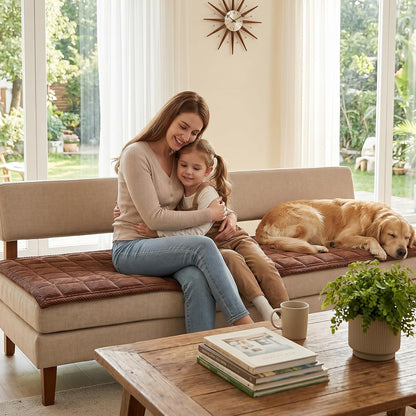 Waterproof Corduroy Dog Couch Cover, 27.6" x 59", Dark Grey