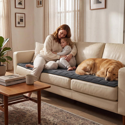 Waterproof Corduroy Dog Couch Cover, 27.6" x 59", Dark Grey