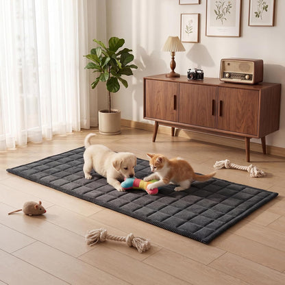 Waterproof Corduroy Dog Couch Cover, 27.6" x 59", Dark Grey