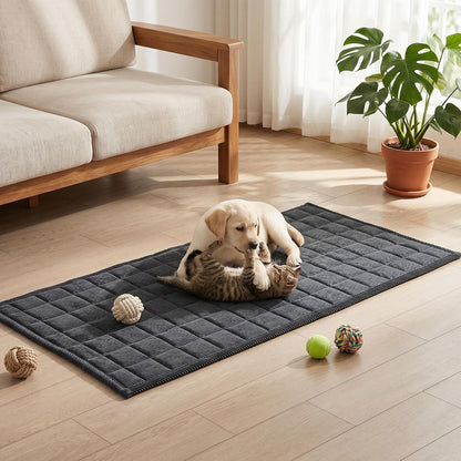 Waterproof Corduroy Dog Couch Cover, 27.6" x 59", Dark Grey