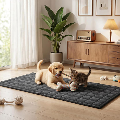Waterproof Corduroy Dog Couch Cover, 27.6" x 59", Dark Grey