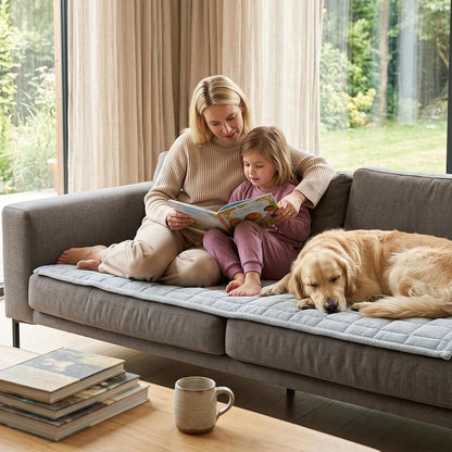 Waterproof Corduroy Dog Couch Cover, 27.6" x 59", Dark Grey
