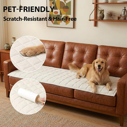 Waterproof Corduroy Dog Couch Cover, 27.6" x 59", Dark Grey