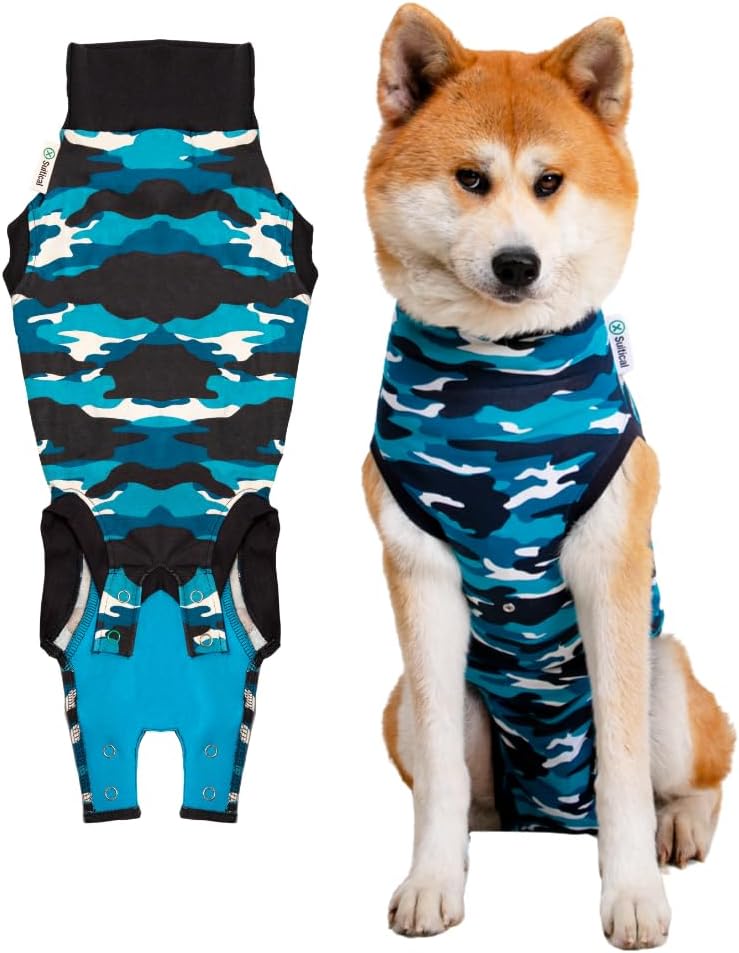 Recovery Suit for Dogs - Comfortable Post-Surgery Suit with Hold-Up System for Spay, Neuter, Skin Issues - Breathable, Cone-Free Option - Medium, Black - Neck to Base of Tail: 21.7 - 27.2 in