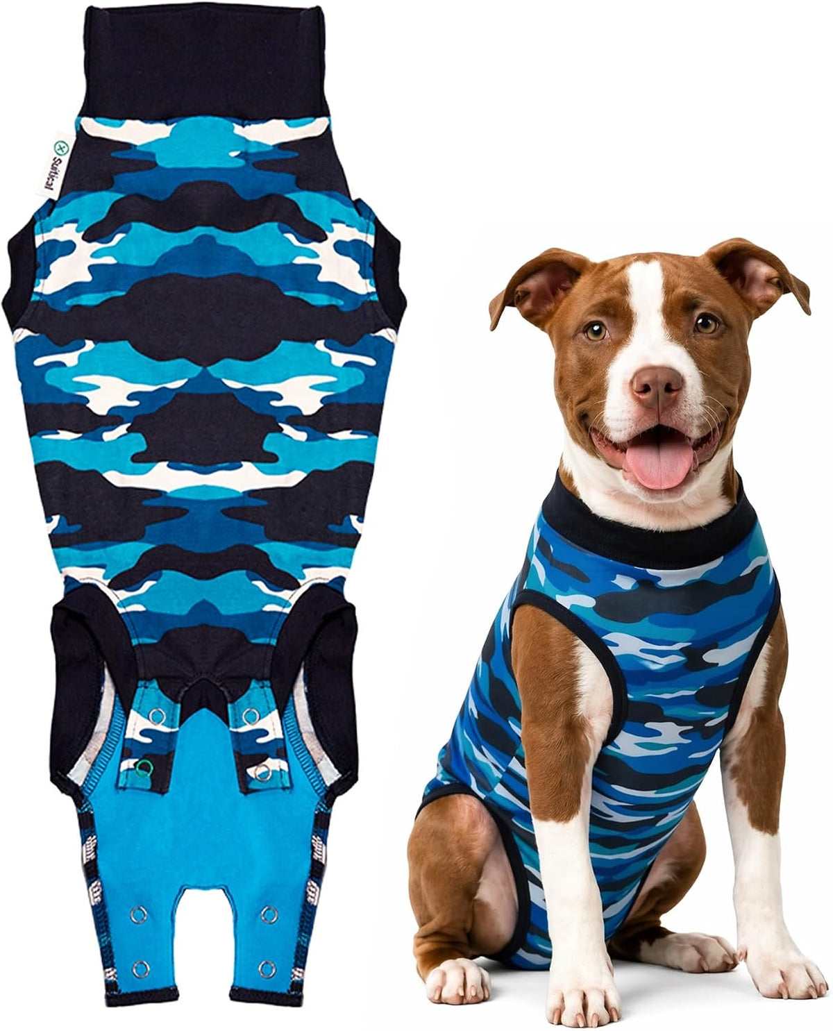 Recovery Suit for Dogs - Comfortable Post-Surgery Suit with Hold-Up System for Spay, Neuter, Skin Issues - Breathable, Cone-Free Option - Medium, Black - Neck to Base of Tail: 21.7 - 27.2 in