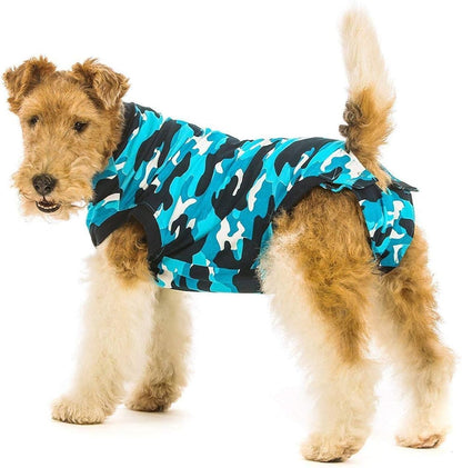 Recovery Suit for Dogs - Comfortable Post-Surgery Suit with Hold-Up System for Spay, Neuter, Skin Issues - Breathable, Cone-Free Option - Medium, Black - Neck to Base of Tail: 21.7 - 27.2 in
