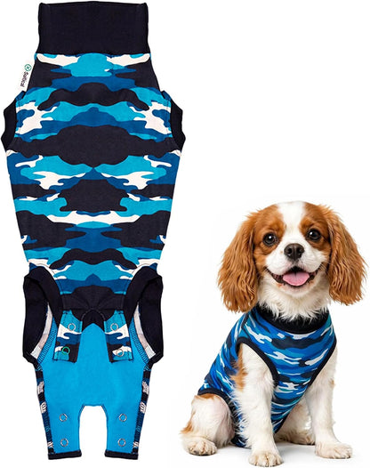 Recovery Suit for Dogs - Comfortable Post-Surgery Suit with Hold-Up System for Spay, Neuter, Skin Issues - Breathable, Cone-Free Option - Medium, Black - Neck to Base of Tail: 21.7 - 27.2 in