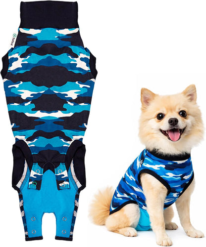 Recovery Suit for Dogs - Comfortable Post-Surgery Suit with Hold-Up System for Spay, Neuter, Skin Issues - Breathable, Cone-Free Option - Medium, Black - Neck to Base of Tail: 21.7 - 27.2 in