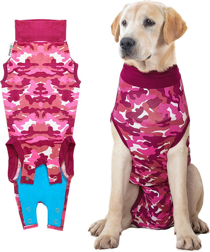 Recovery Suit for Dogs - Comfortable Post-Surgery Suit with Hold-Up System for Spay, Neuter, Skin Issues - Breathable, Cone-Free Option - Medium, Black - Neck to Base of Tail: 21.7 - 27.2 in