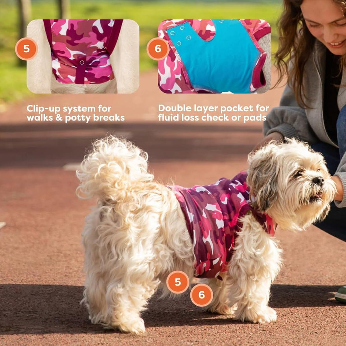 Recovery Suit for Dogs - Comfortable Post-Surgery Suit with Hold-Up System for Spay, Neuter, Skin Issues - Breathable, Cone-Free Option - Medium, Black - Neck to Base of Tail: 21.7 - 27.2 in