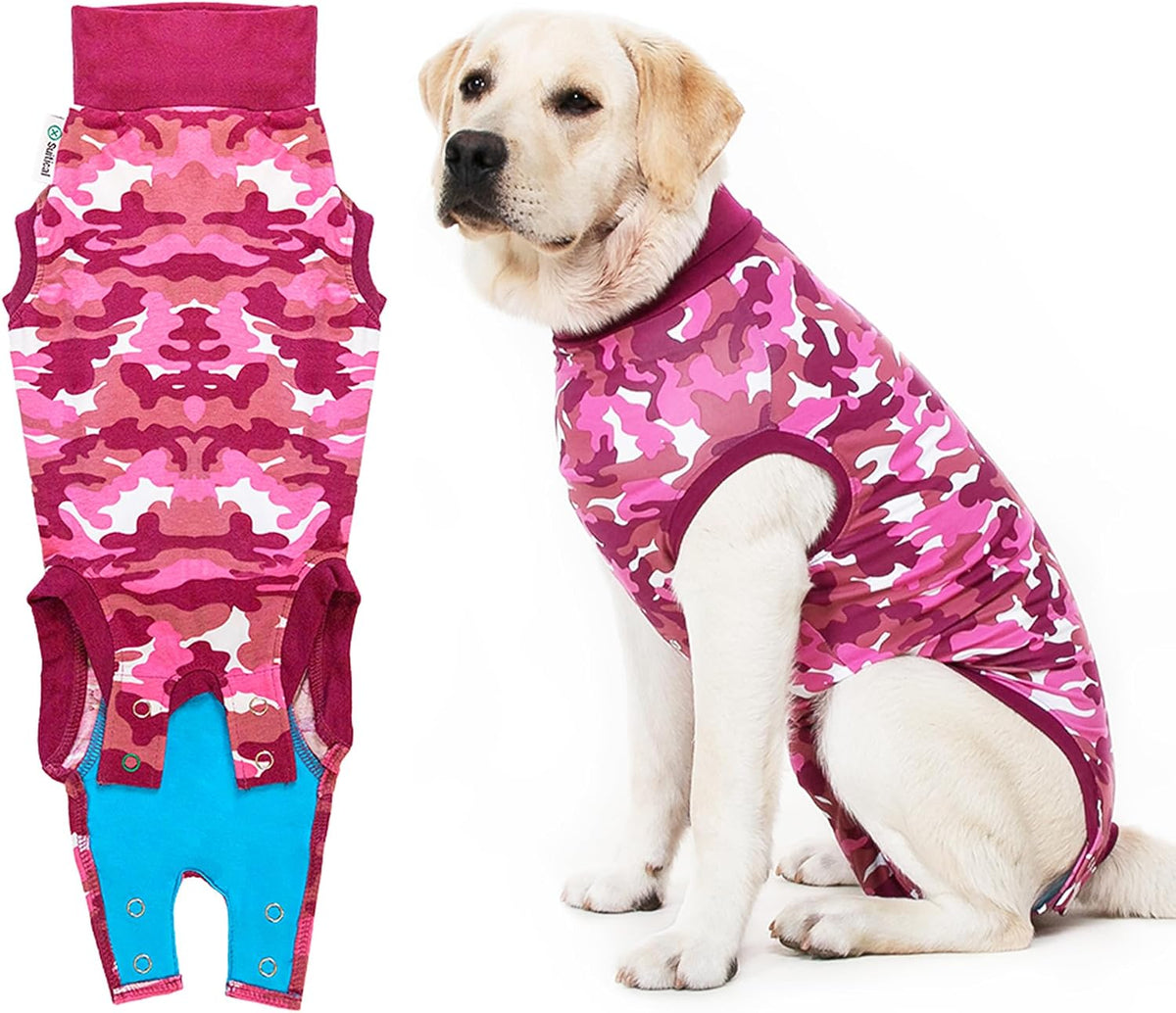 Recovery Suit for Dogs - Comfortable Post-Surgery Suit with Hold-Up System for Spay, Neuter, Skin Issues - Breathable, Cone-Free Option - Medium, Black - Neck to Base of Tail: 21.7 - 27.2 in