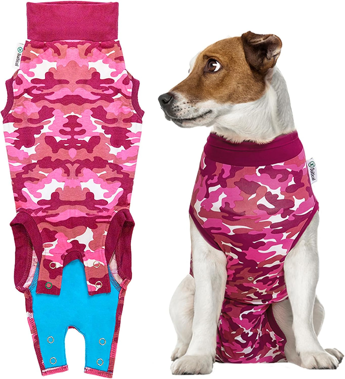 Recovery Suit for Dogs - Comfortable Post-Surgery Suit with Hold-Up System for Spay, Neuter, Skin Issues - Breathable, Cone-Free Option - Medium, Black - Neck to Base of Tail: 21.7 - 27.2 in