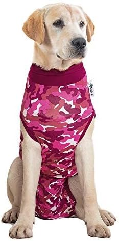 Recovery Suit for Dogs - Comfortable Post-Surgery Suit with Hold-Up System for Spay, Neuter, Skin Issues - Breathable, Cone-Free Option - Medium, Black - Neck to Base of Tail: 21.7 - 27.2 in