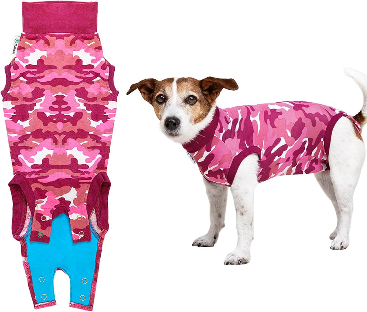 Recovery Suit for Dogs - Comfortable Post-Surgery Suit with Hold-Up System for Spay, Neuter, Skin Issues - Breathable, Cone-Free Option - Medium, Black - Neck to Base of Tail: 21.7 - 27.2 in