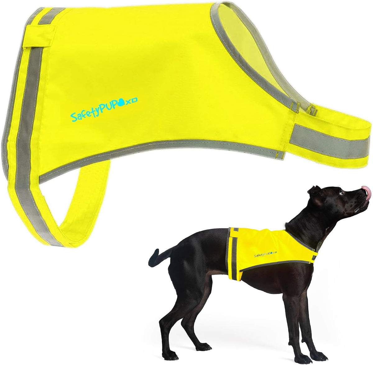 Lite Blaze Orange Reflective Dog Vest – High Visibility Hunting & Safety Vest with Lightweight Mid-Back Coverage. Apparel Gear for Small Medium and Large Breeds