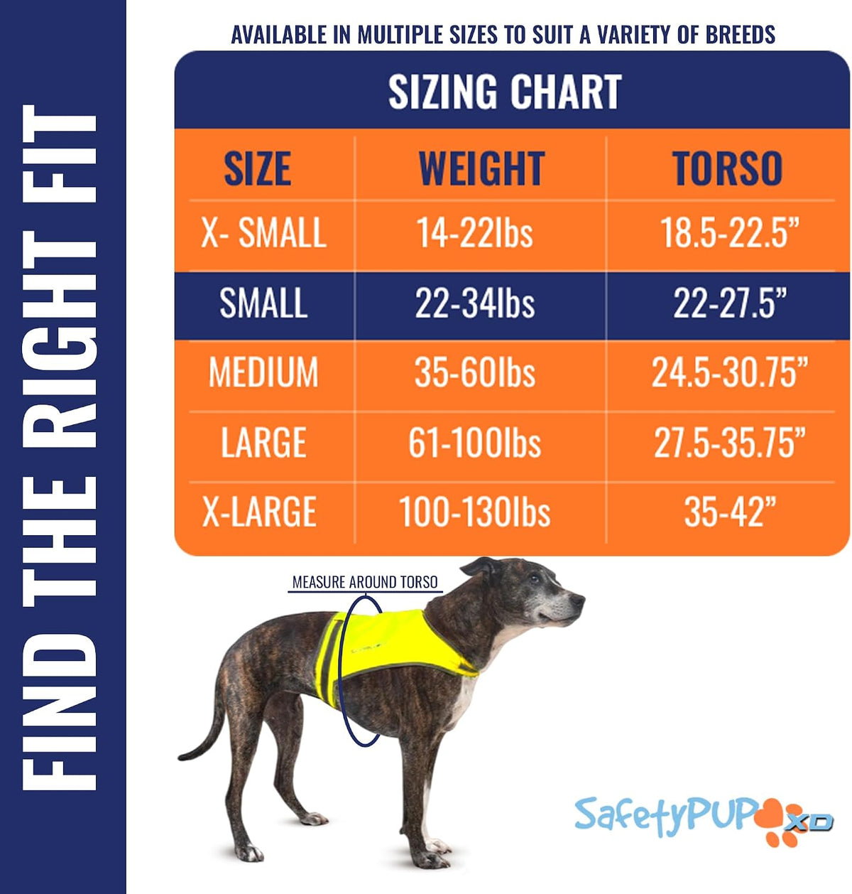 Lite Blaze Orange Reflective Dog Vest – High Visibility Hunting & Safety Vest with Lightweight Mid-Back Coverage. Apparel Gear for Small Medium and Large Breeds