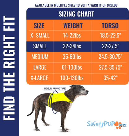 Lite Blaze Orange Reflective Dog Vest – High Visibility Hunting & Safety Vest with Lightweight Mid-Back Coverage. Apparel Gear for Small Medium and Large Breeds