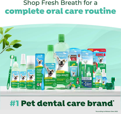 Fresh Breath Dog Tooth Brushing Kit, Peanut Butter Flavor | dog toothpaste