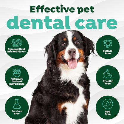 Fresh Breath Dog Tooth Brushing Kit, Peanut Butter Flavor | dog toothpaste
