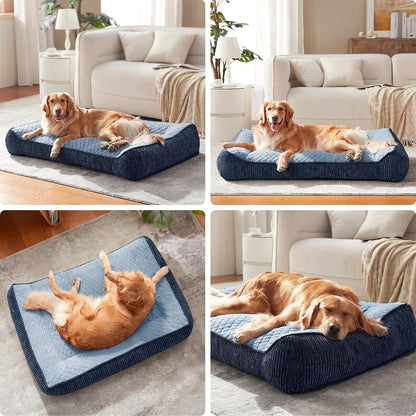 XL Orthopedic Dog Bed for Large Dogs, Extra Thick Foam Pet Bed Sofa