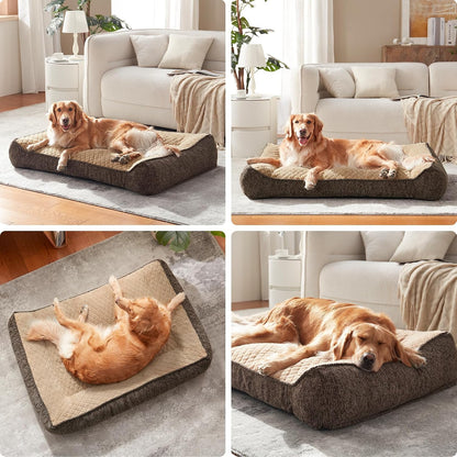 XL Orthopedic Dog Bed for Large Dogs, Extra Thick Foam Pet Bed Sofa