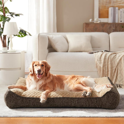 XL Orthopedic Dog Bed for Large Dogs, Extra Thick Foam Pet Bed Sofa