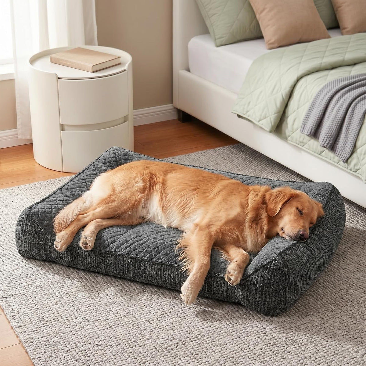 XL Orthopedic Dog Bed for Large Dogs, Extra Thick Foam Pet Bed Sofa