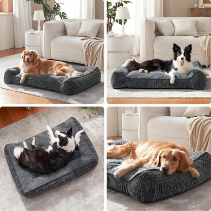 XL Orthopedic Dog Bed for Large Dogs, Extra Thick Foam Pet Bed Sofa