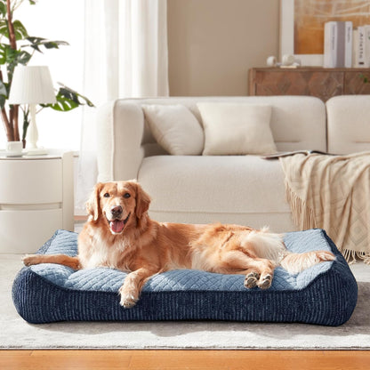 XL Orthopedic Dog Bed for Large Dogs, Extra Thick Foam Pet Bed Sofa