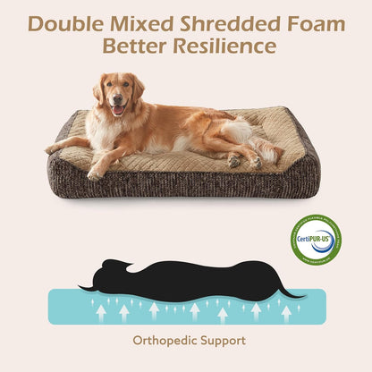 XL Orthopedic Dog Bed for Large Dogs, Extra Thick Foam Pet Bed Sofa