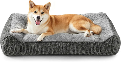 XL Orthopedic Dog Bed for Large Dogs, Extra Thick Foam Pet Bed Sofa