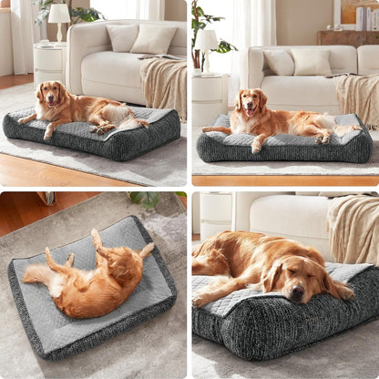 XL Orthopedic Dog Bed for Large Dogs, Extra Thick Foam Pet Bed Sofa