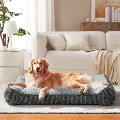 XL Orthopedic Dog Bed for Large Dogs, Extra Thick Foam Pet Bed Sofa