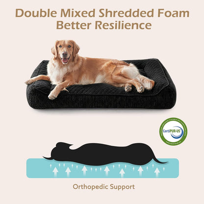 XL Orthopedic Dog Bed for Large Dogs, Extra Thick Foam Pet Bed Sofa