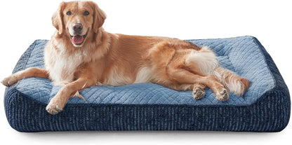 XL Orthopedic Dog Bed for Large Dogs, Extra Thick Foam Pet Bed Sofa